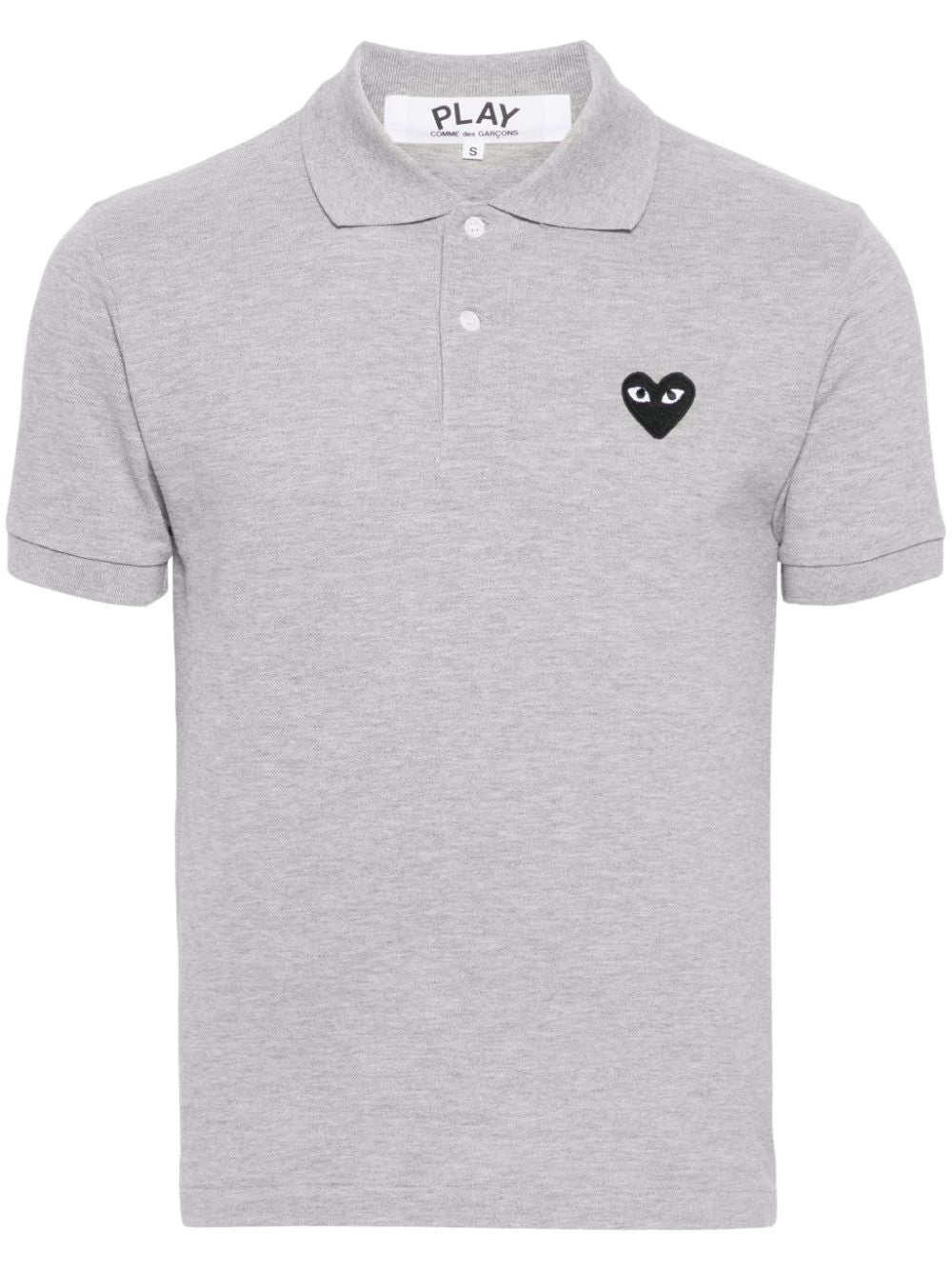 Single Black Emblem Polo Tee Unisex