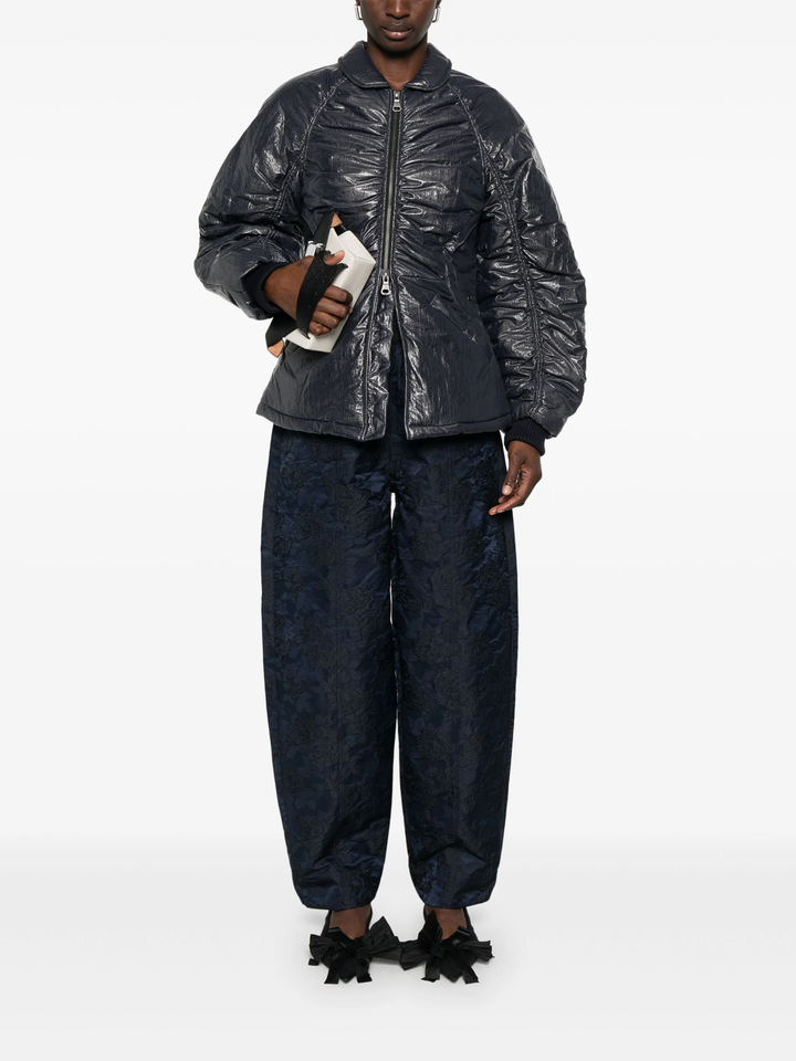 Botanical Jacquard Elasticated Waistband Pants