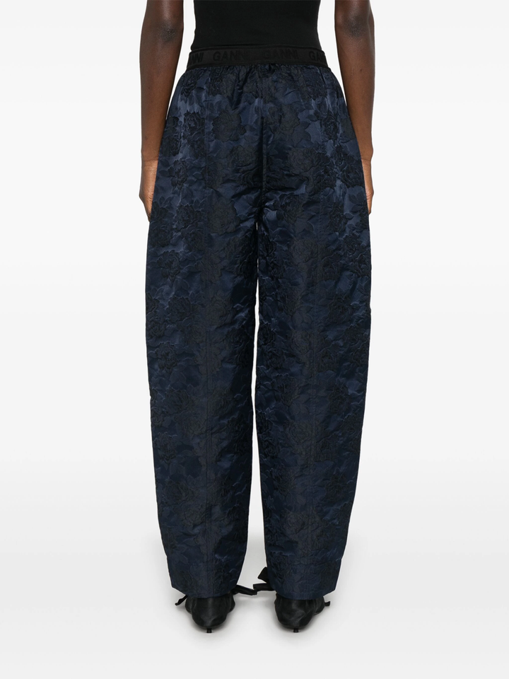 Botanical Jacquard Elasticated Waistband Pants