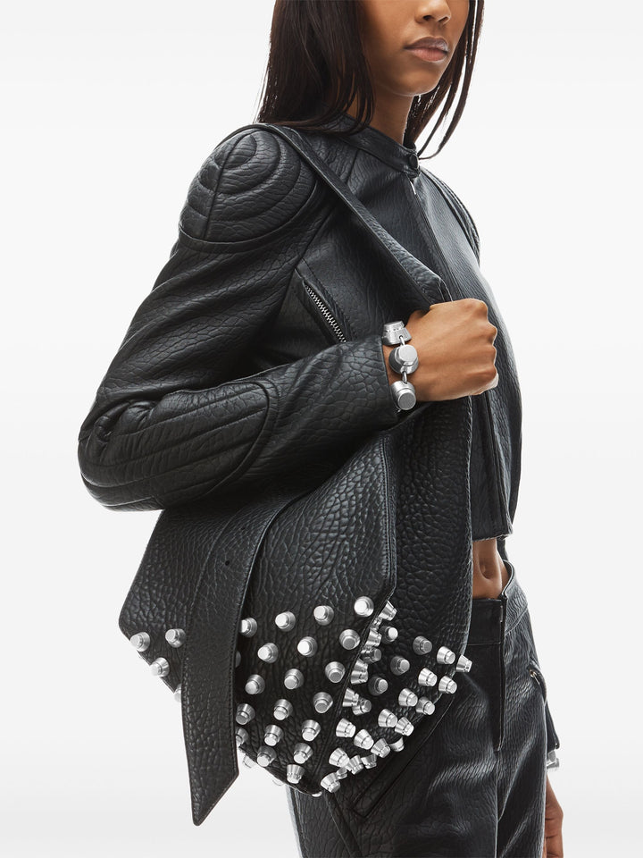 Rex Medium Hobo Bag In Lambskin Leather