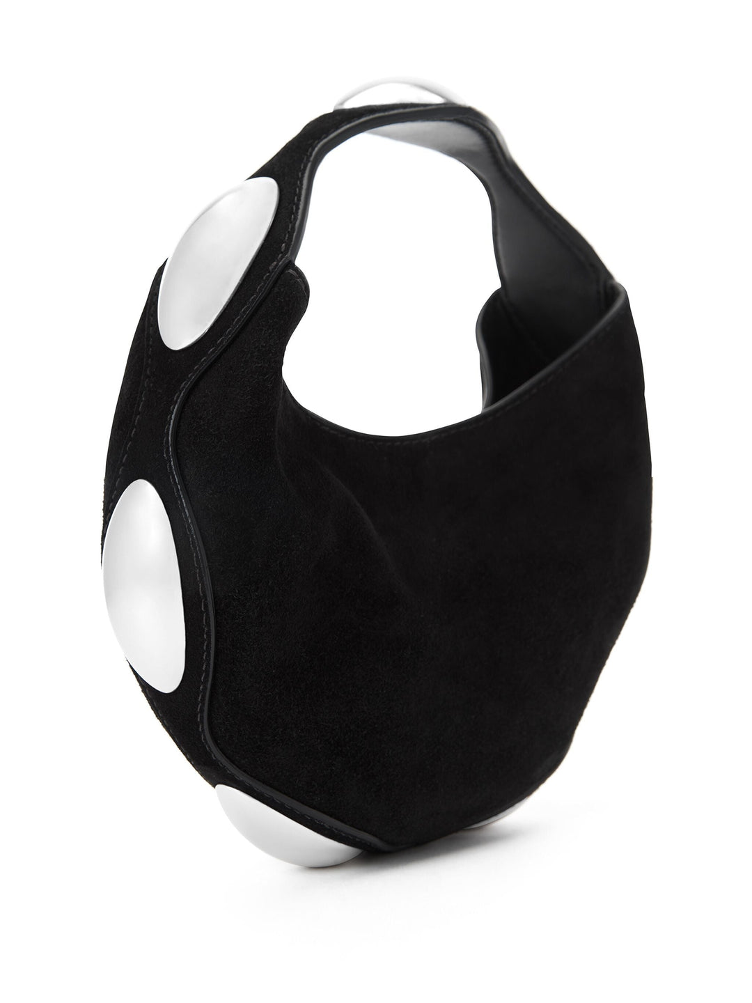 Dome Circular Top-Handle Bag In Calf Leather