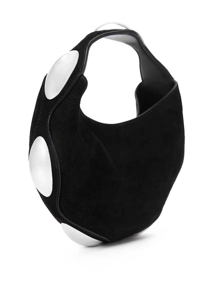 Dome Circular Top-Handle Bag In Calf Leather