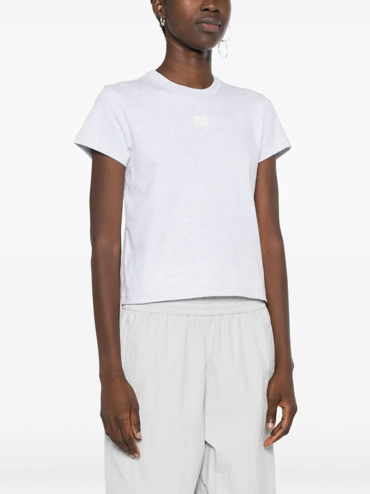 Essential Logo Shrunken Short-Sleeve Tee In Organic Cotton