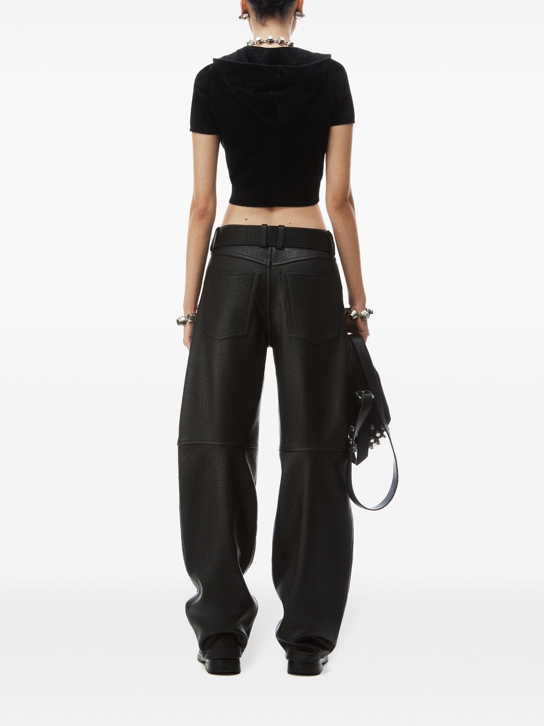 Cropped Zip-Up Hoodie In Chenille