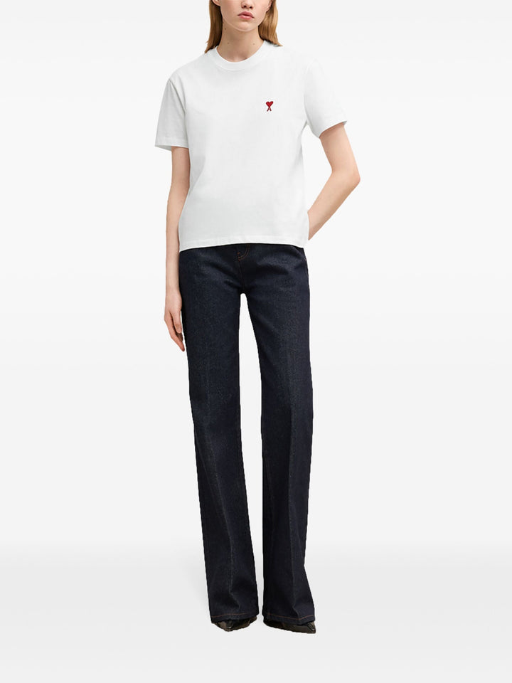 White Cotton Ami De Coeur T-Shirt