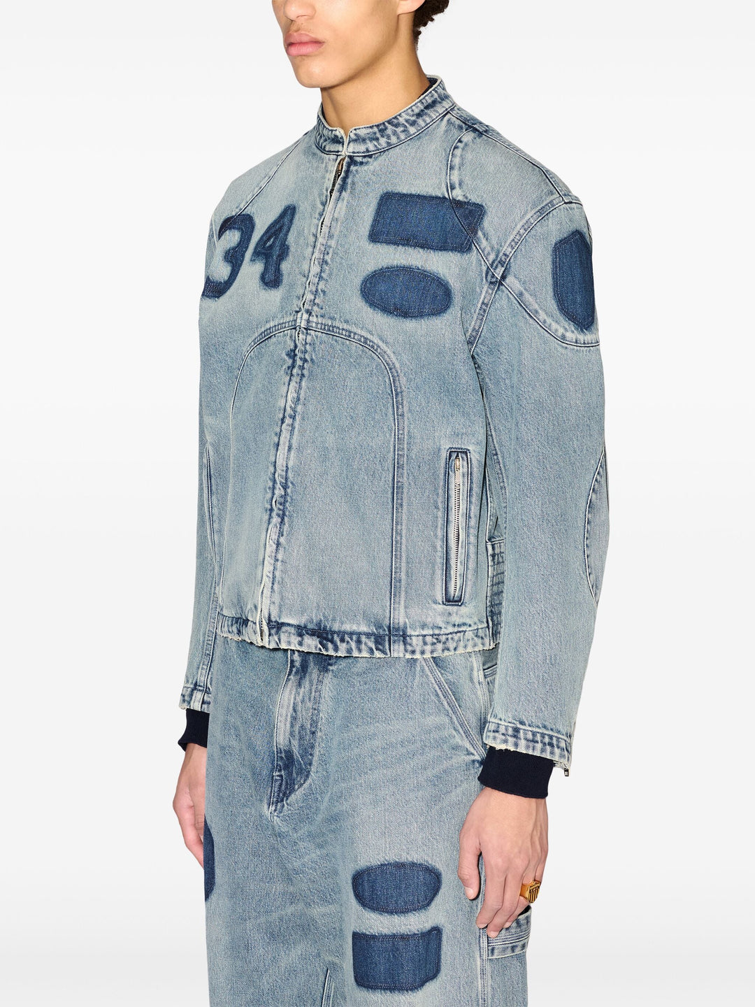 Denim Rider Jacket Vintage Blue