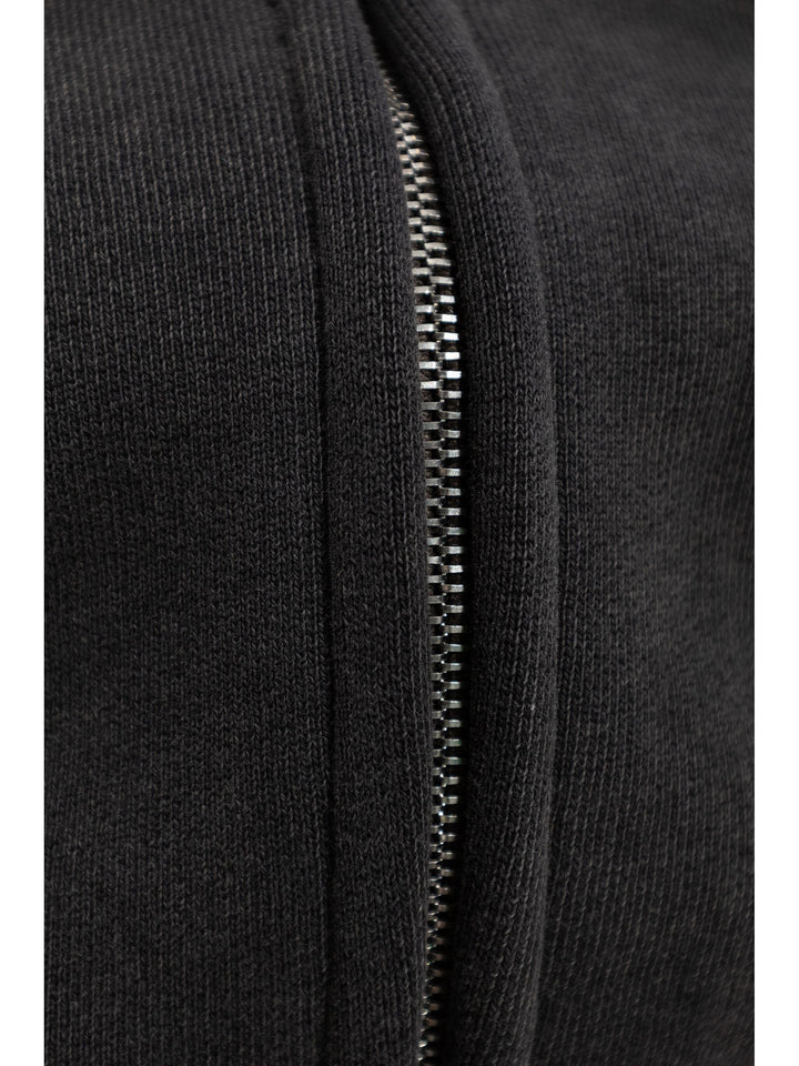 Cropped Zip-Up Jacket In Cotton Terry