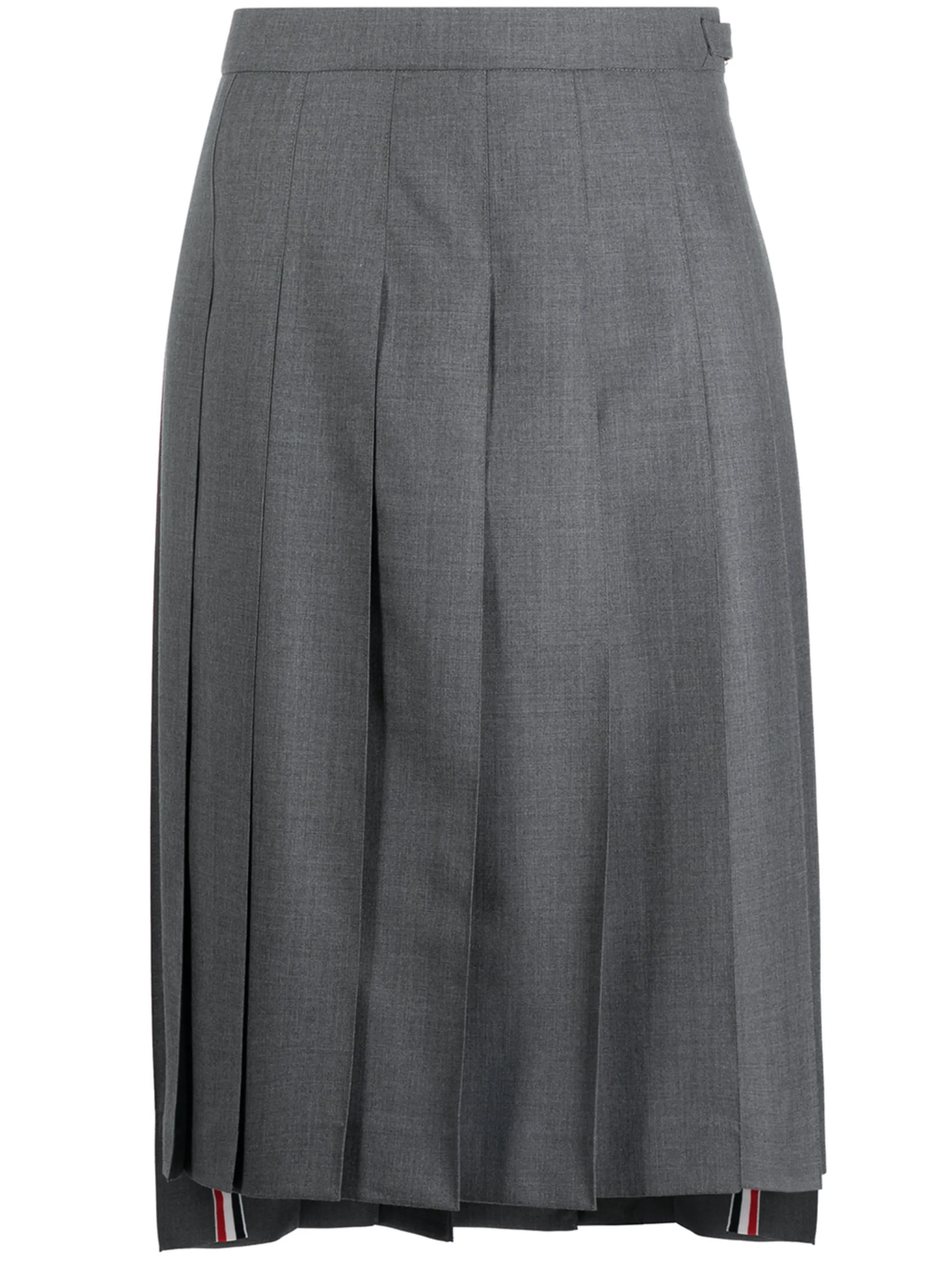 Below Knee Dropped Pleated Skirt Women