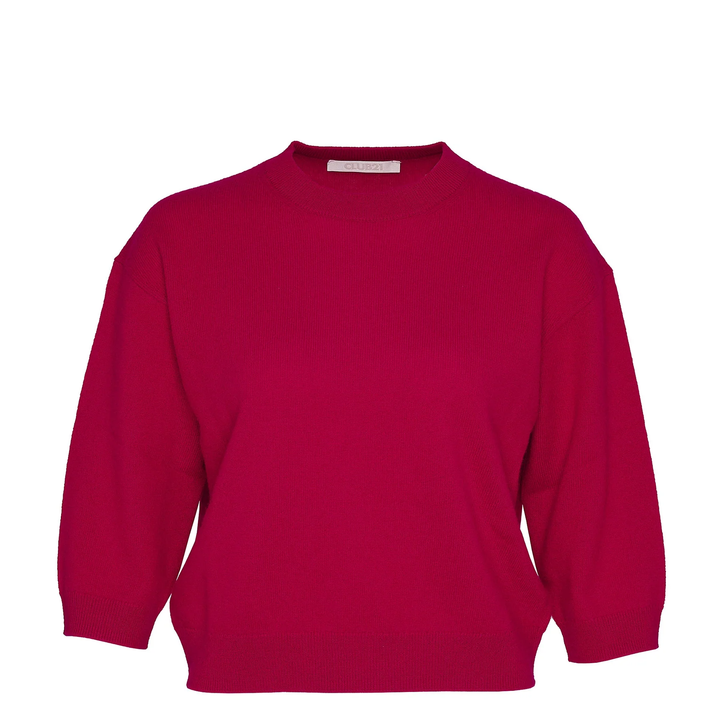 Recycled Cashmere Crew Cropped Sweater