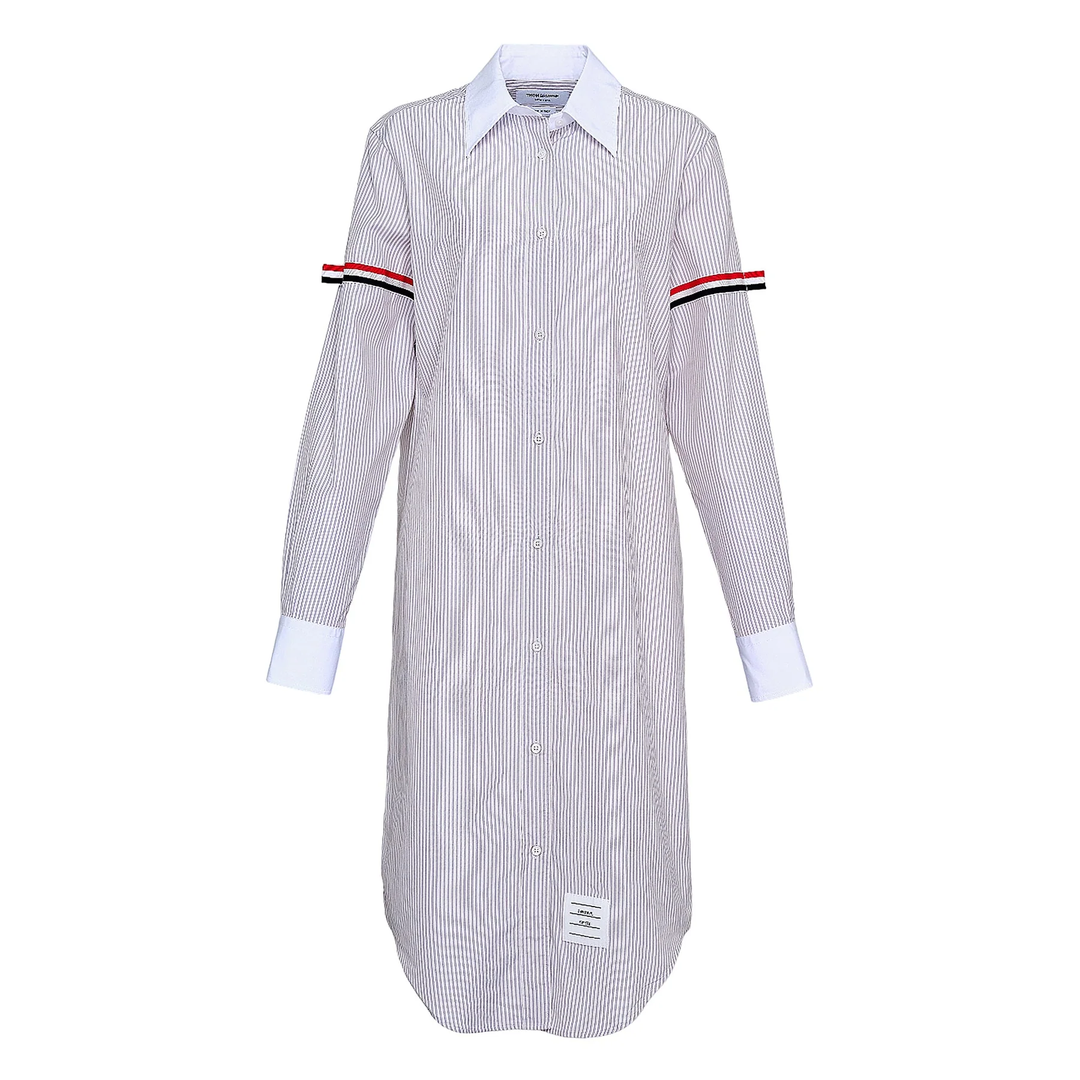 Knee Length Point Collar Dress