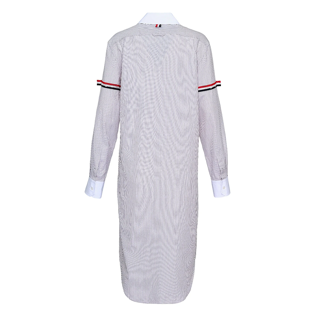 Knee Length Point Collar Dress