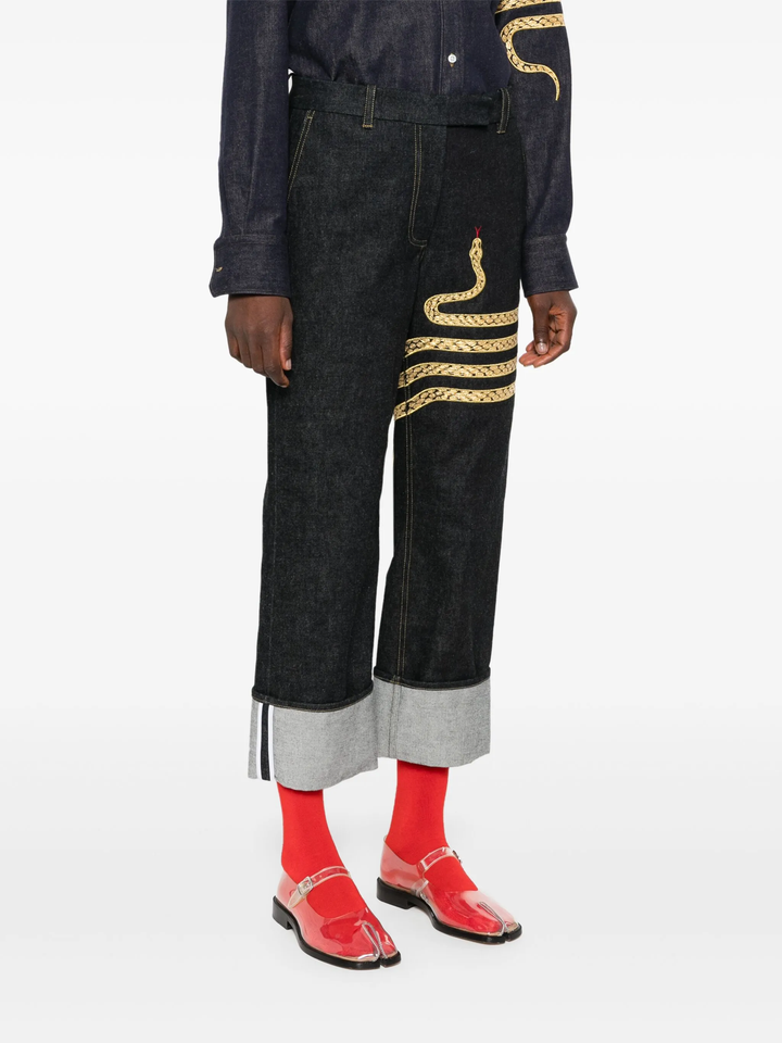 Lunar New Year Denim Trouser
