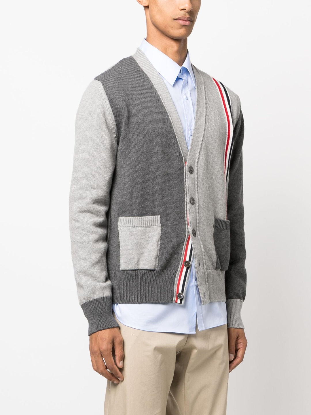 Fun Mix Jersey Stitch Relaxed Cardigan Men