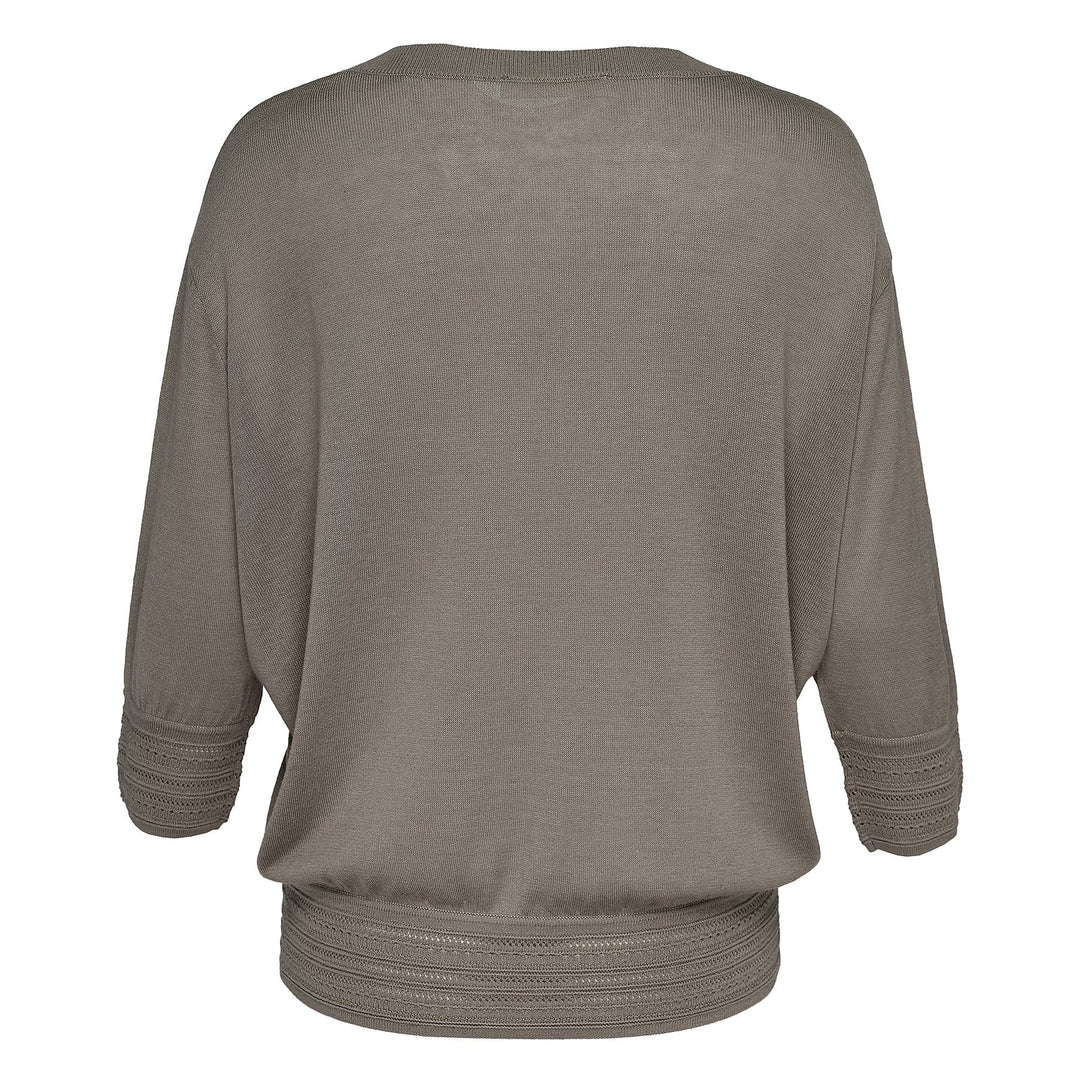 Silk Cashmere Slouchy V-Neck Sweater