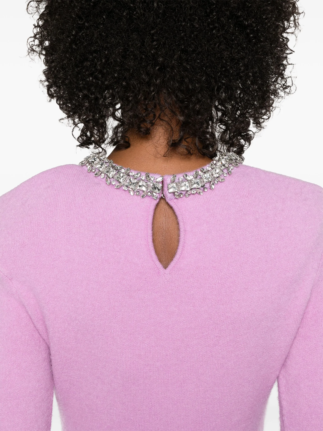 Pink Embellished Knit Top