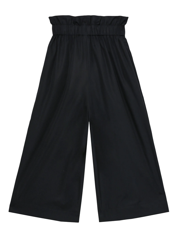 Elasticated Ruffle Waist Cropped Pants