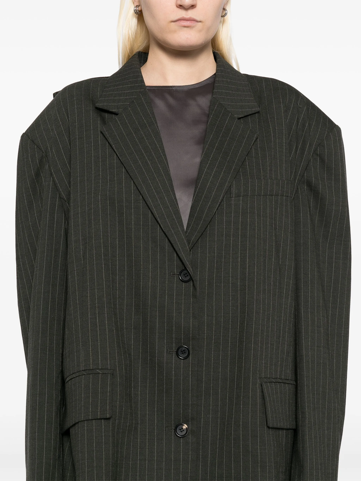 Khaki Slip Layered Jacket