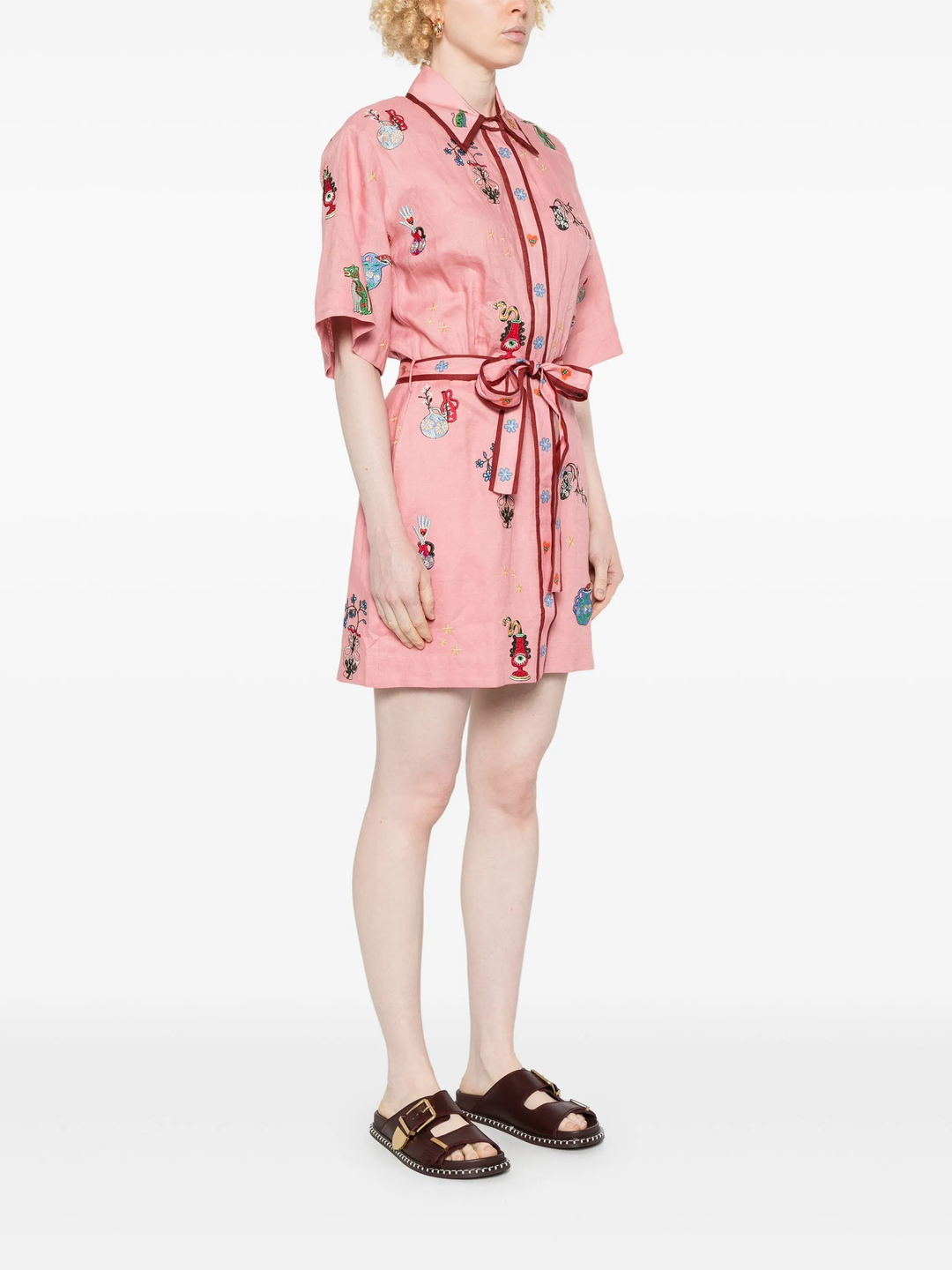 Timmy Embroidered Mini Dress