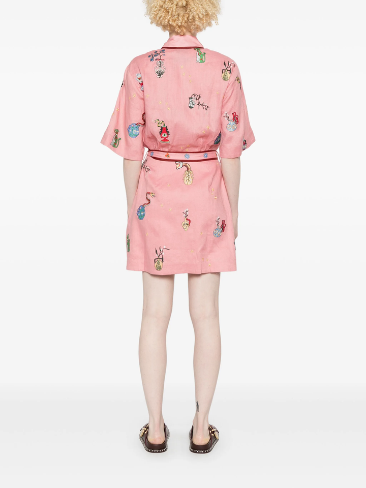 Timmy Embroidered Mini Dress