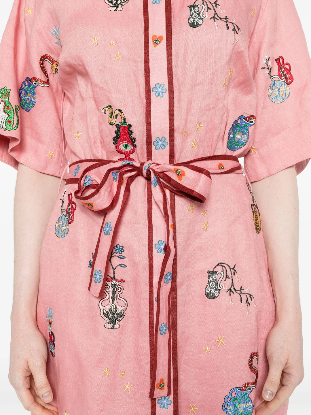 Timmy Embroidered Mini Dress