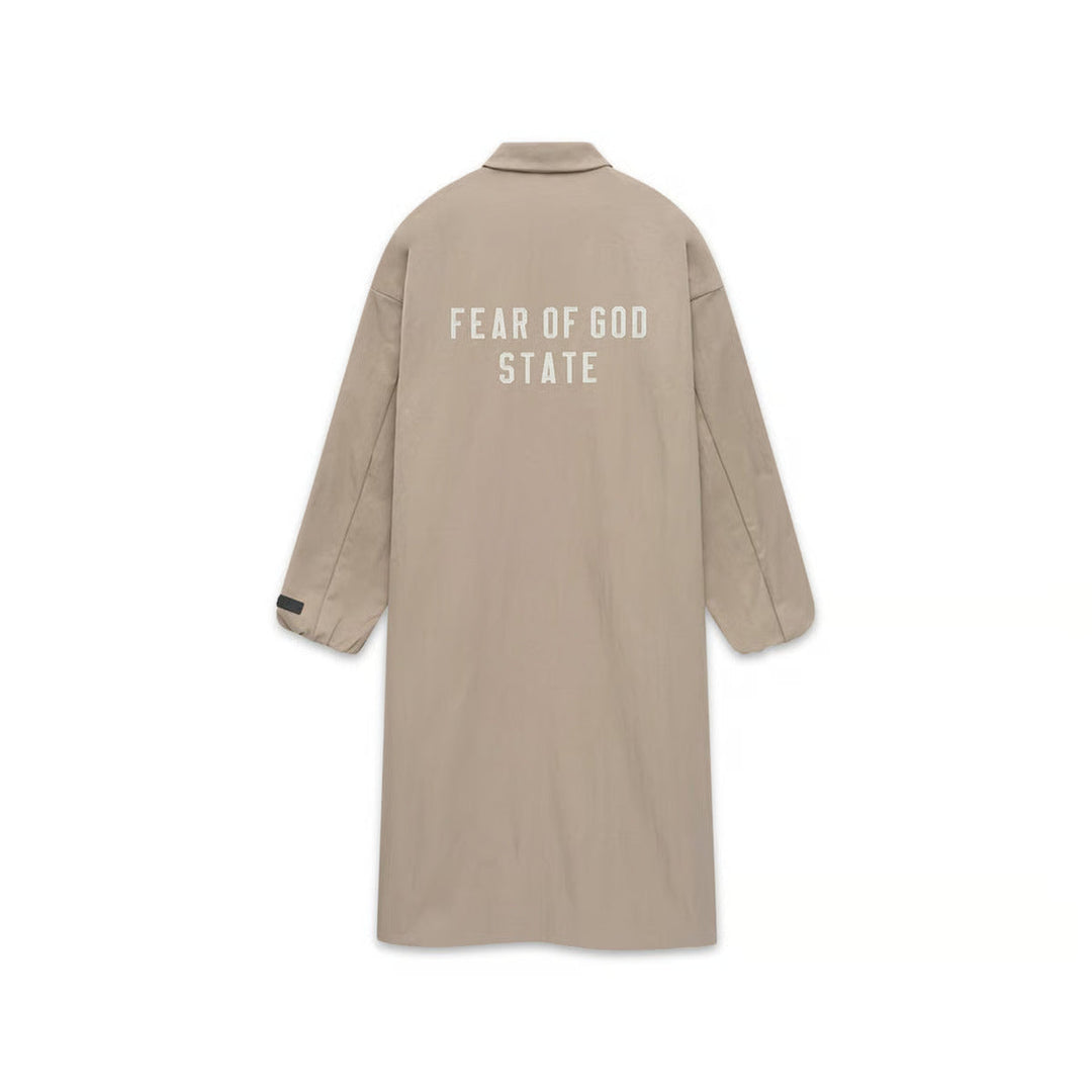 Textured Nylon Trench