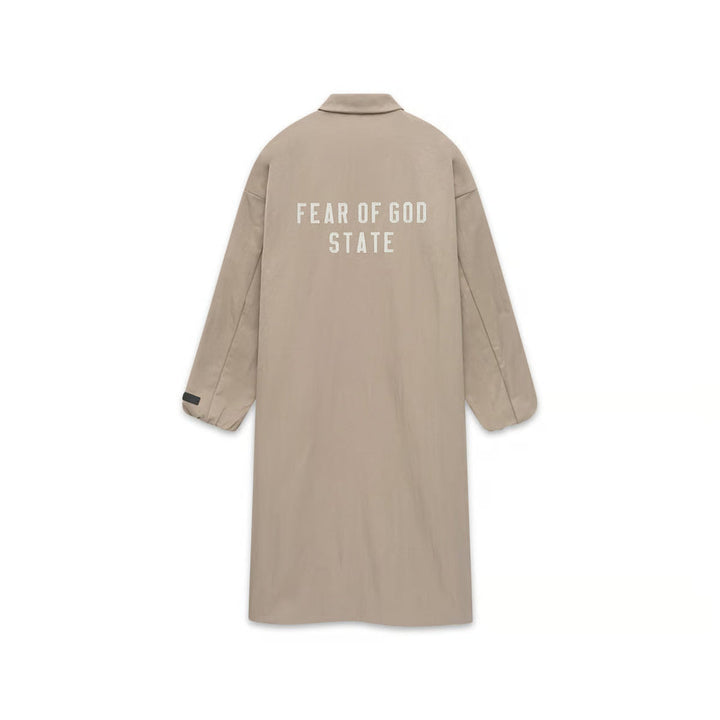 Textured Nylon Trench