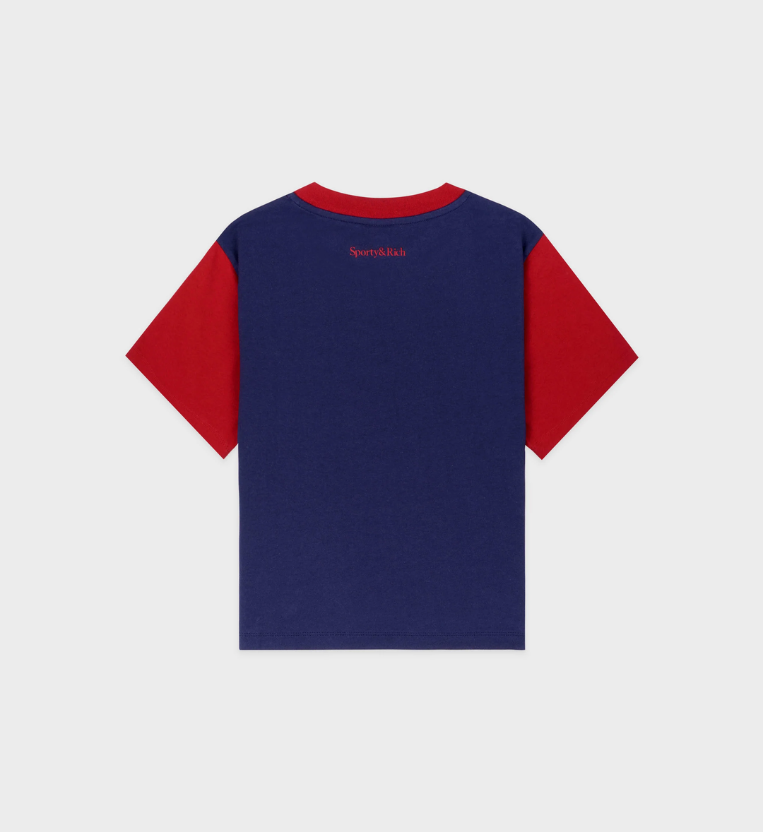 Wellness Club Color Block Cropped Tee