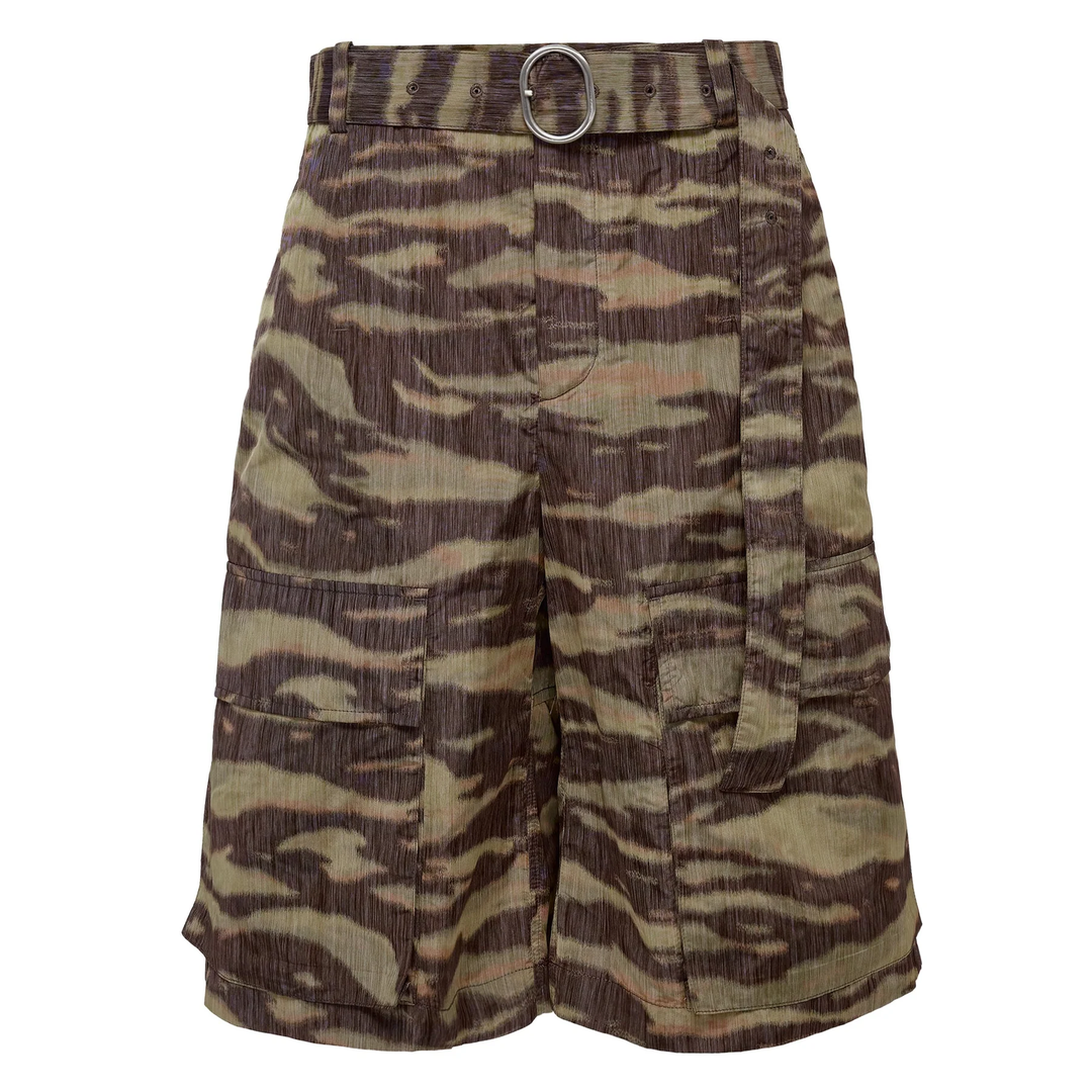 Relaxed Fit Camouflage Chino Shorts