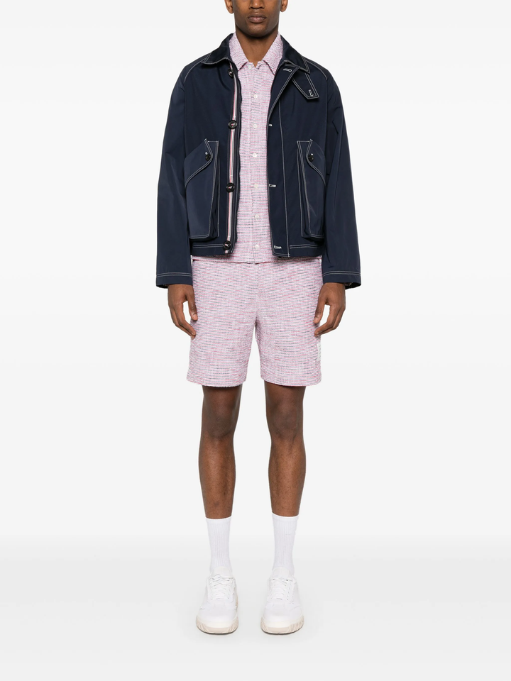 Typewriter Cloth Cropped Field Jacket Men