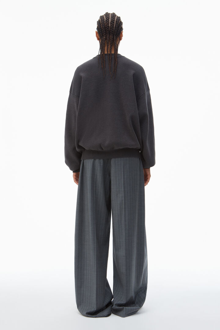 Logo-Embossed Sweater In Rib-Knit