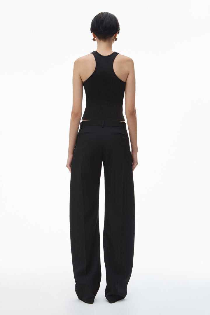 Mid-Rise Tailored Trouser