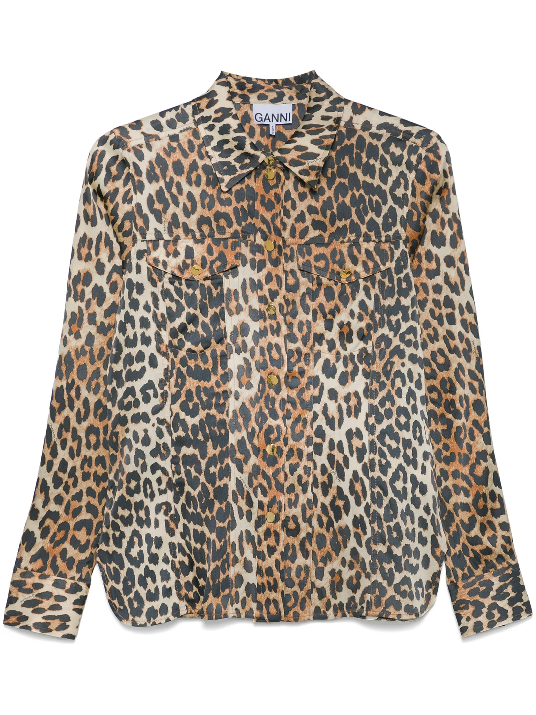 Printed Satin Shirt