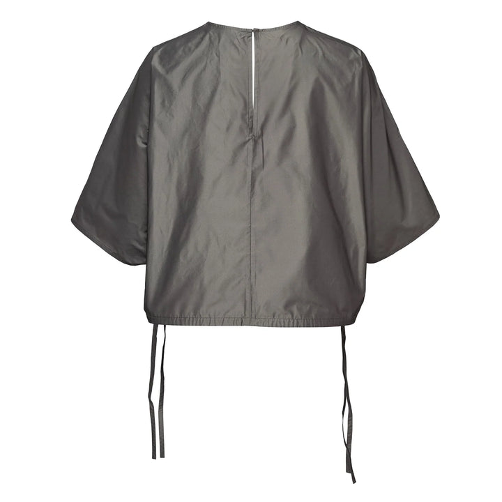 Poly Chambray Taffeta Batwing Top