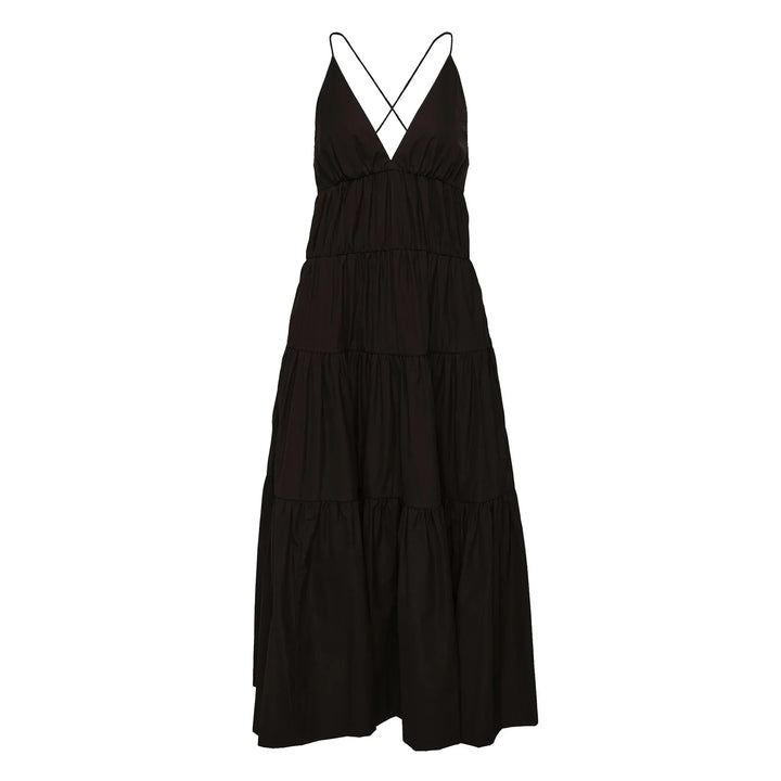 Wrinkle Free Cotton Tier Dress