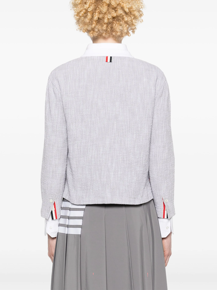 Crew Neck Cardigan In Cotton Women