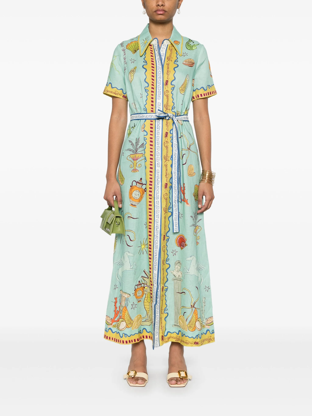 Surrealist Summer Shirt Dress