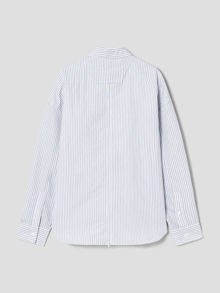 Back Slit Stripe Shirt