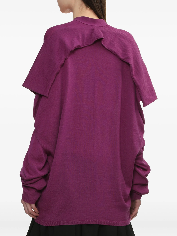 Worsted Wool Jersey Cardigan