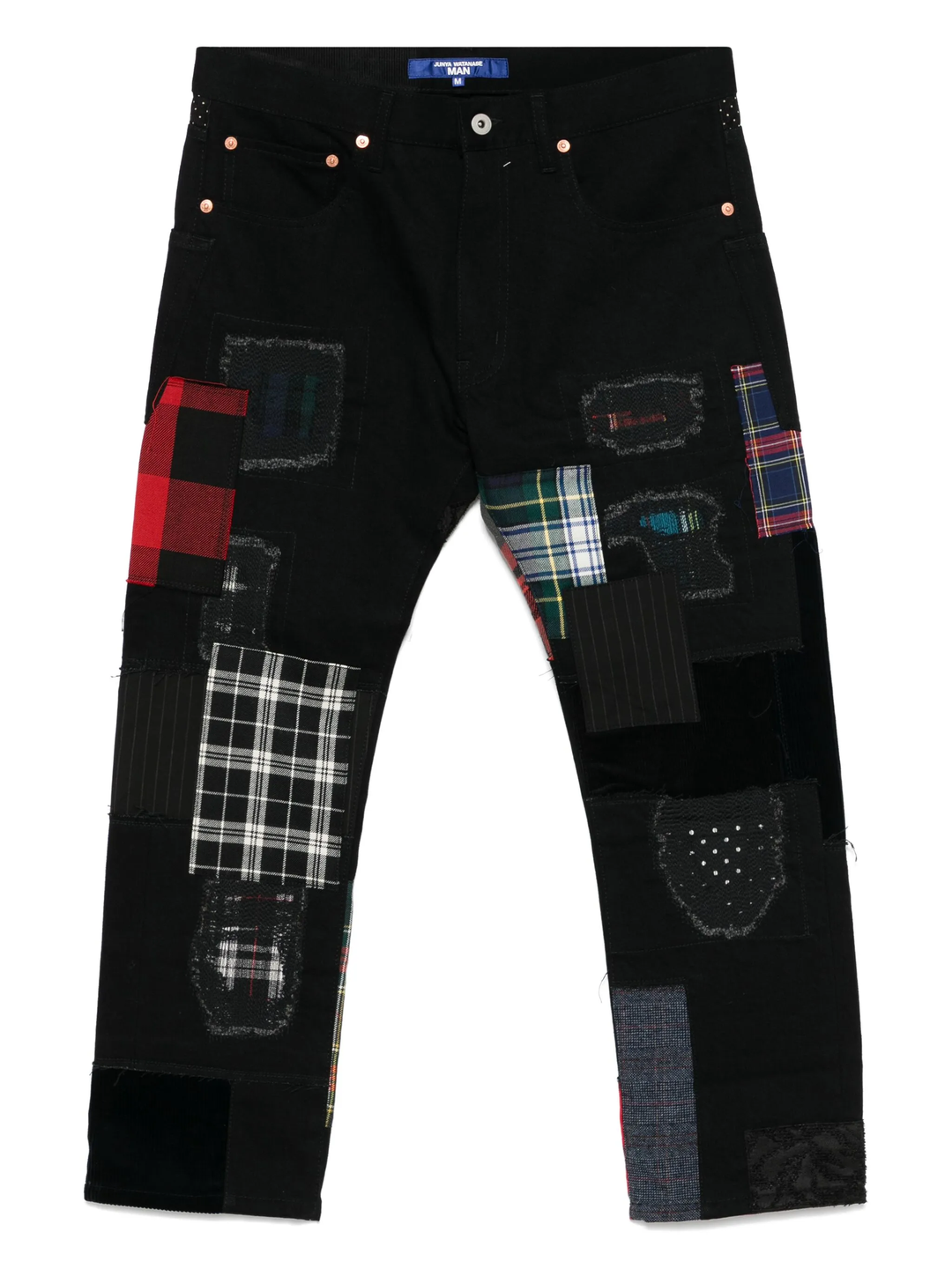 Cotton Denim x Multi Fabrics Pants
