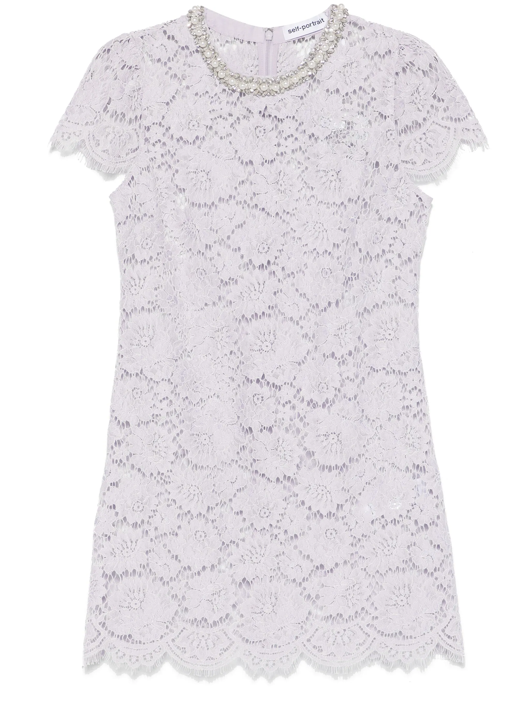 Lilac Lace Mini Dress