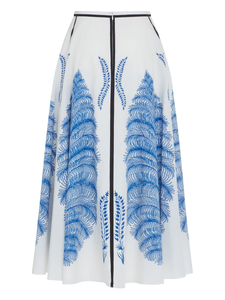 Popeline Printed Skirt