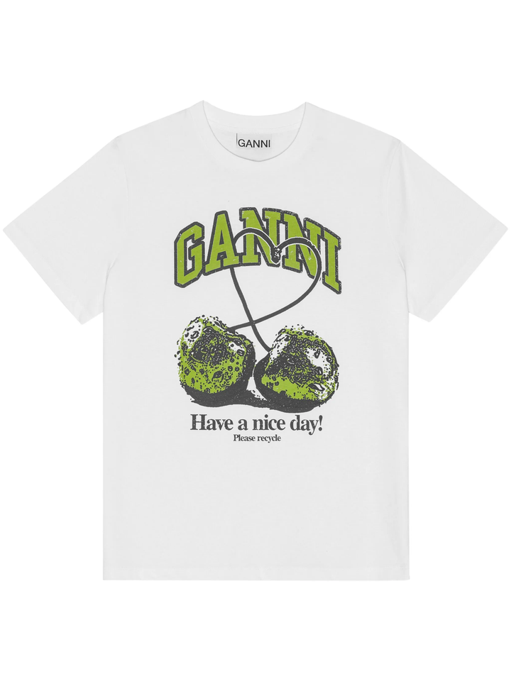 Basic Jersey Cherry Relaxed T-Shirt