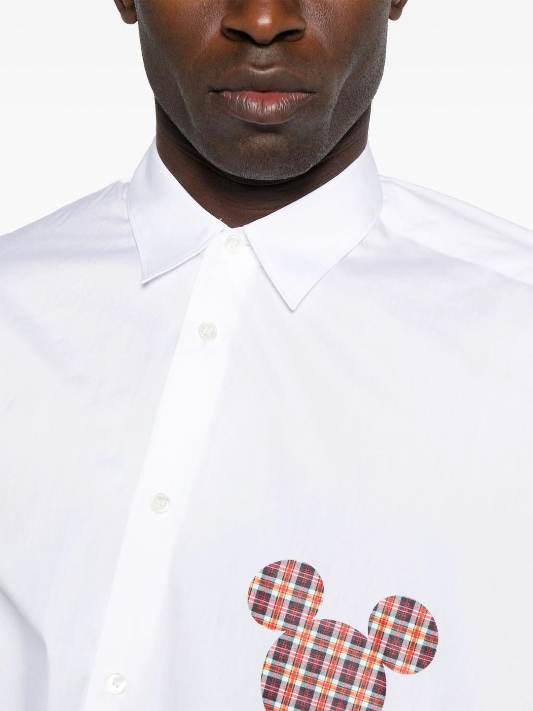 Cotton Plain Poplin Mickey Shirt