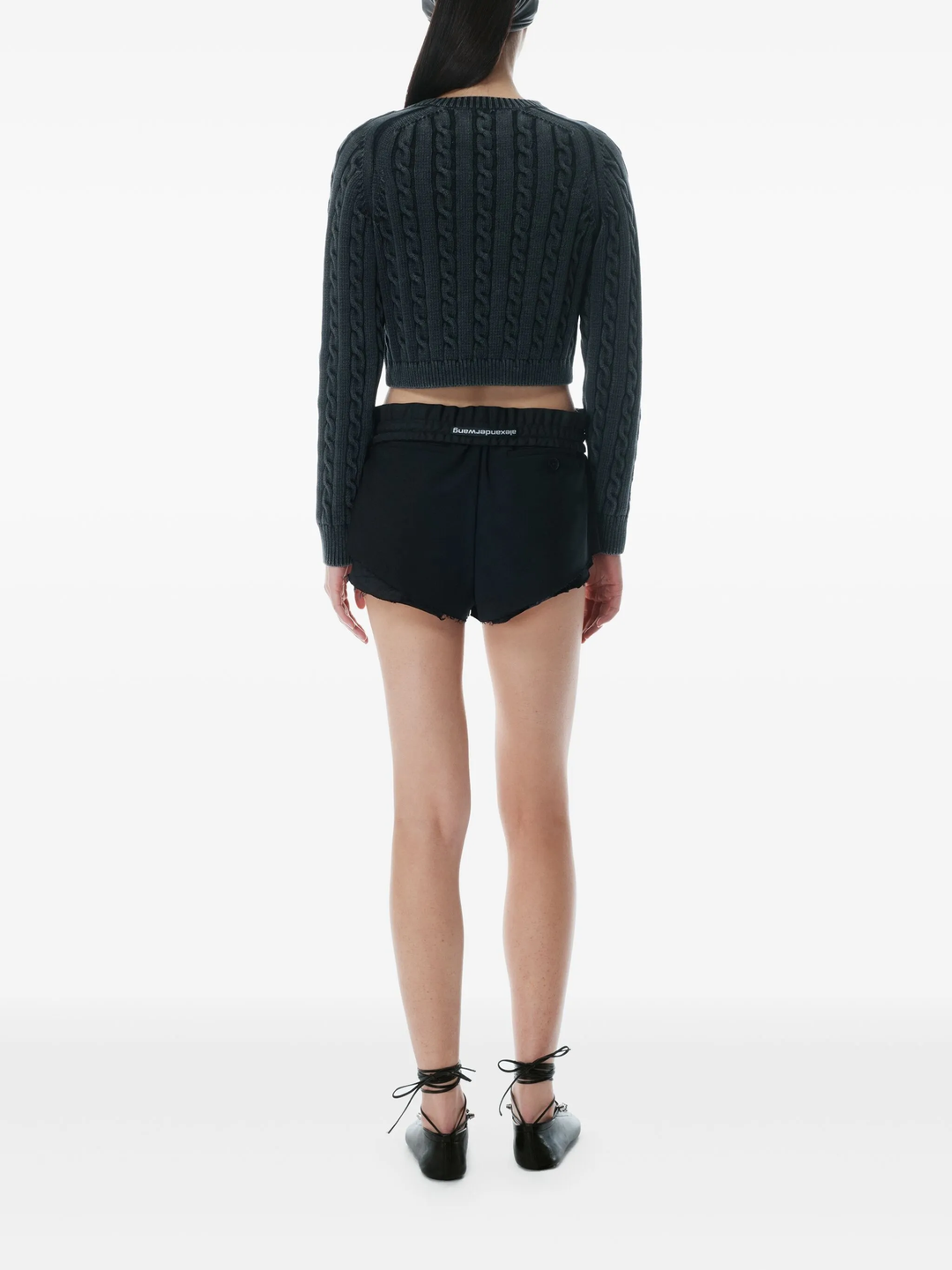 Cropped Crewneck Cardigan