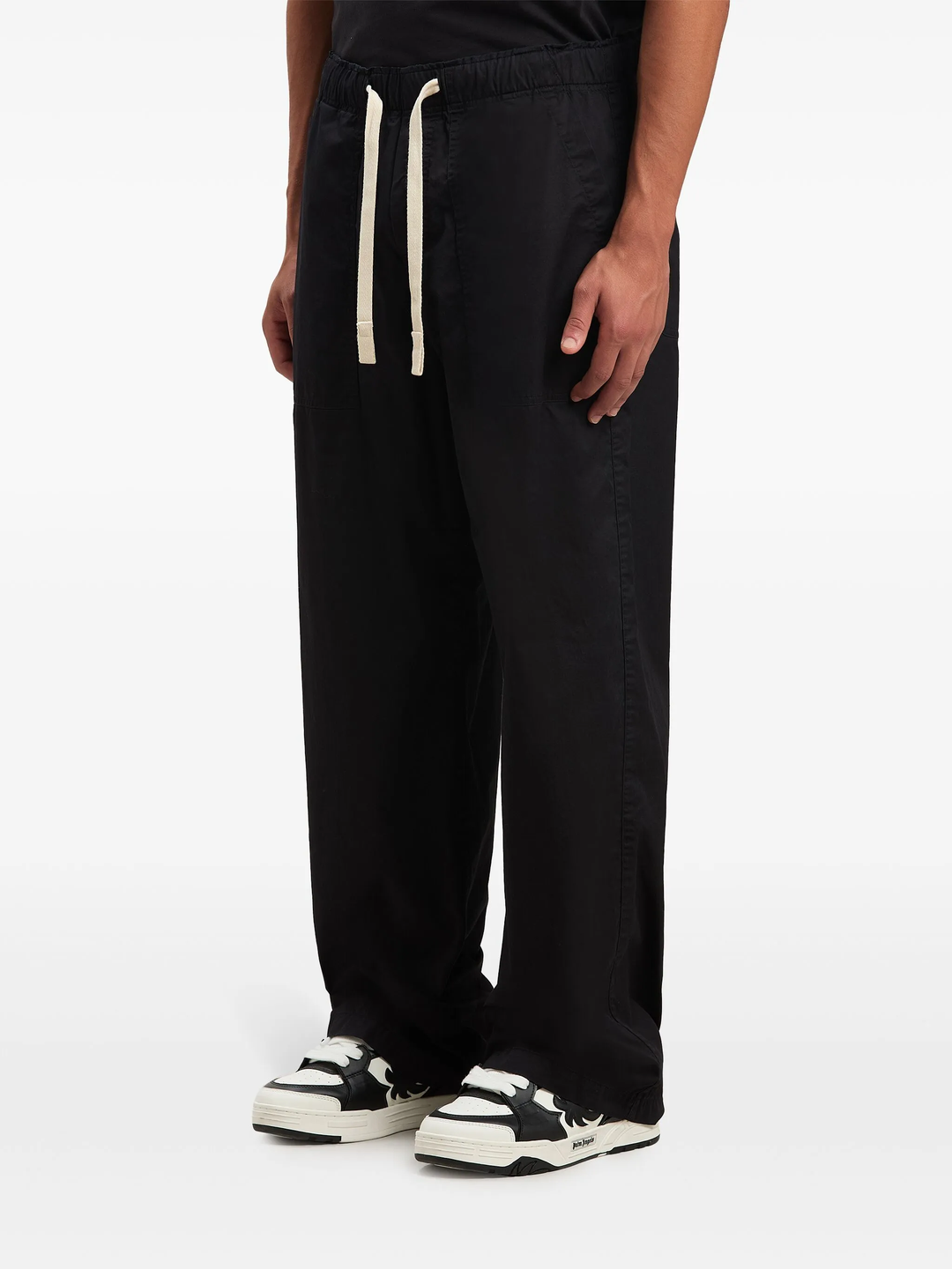 Curved Logo Loose Pants