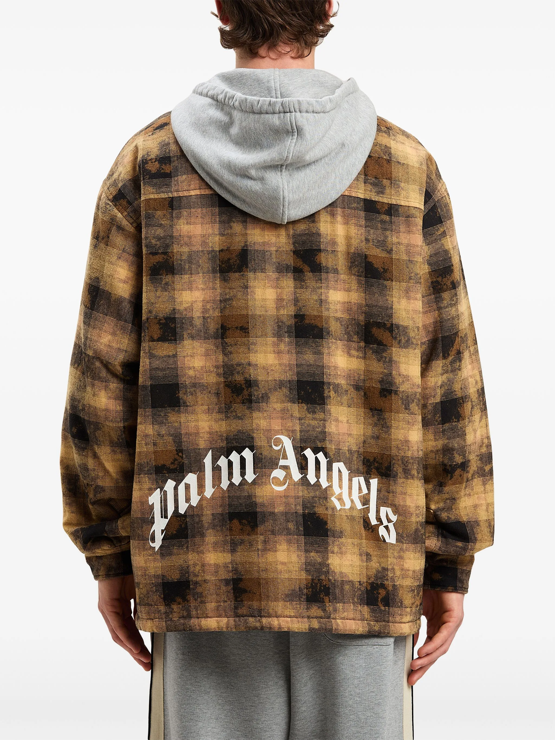 Curved Logo Check Overshirt