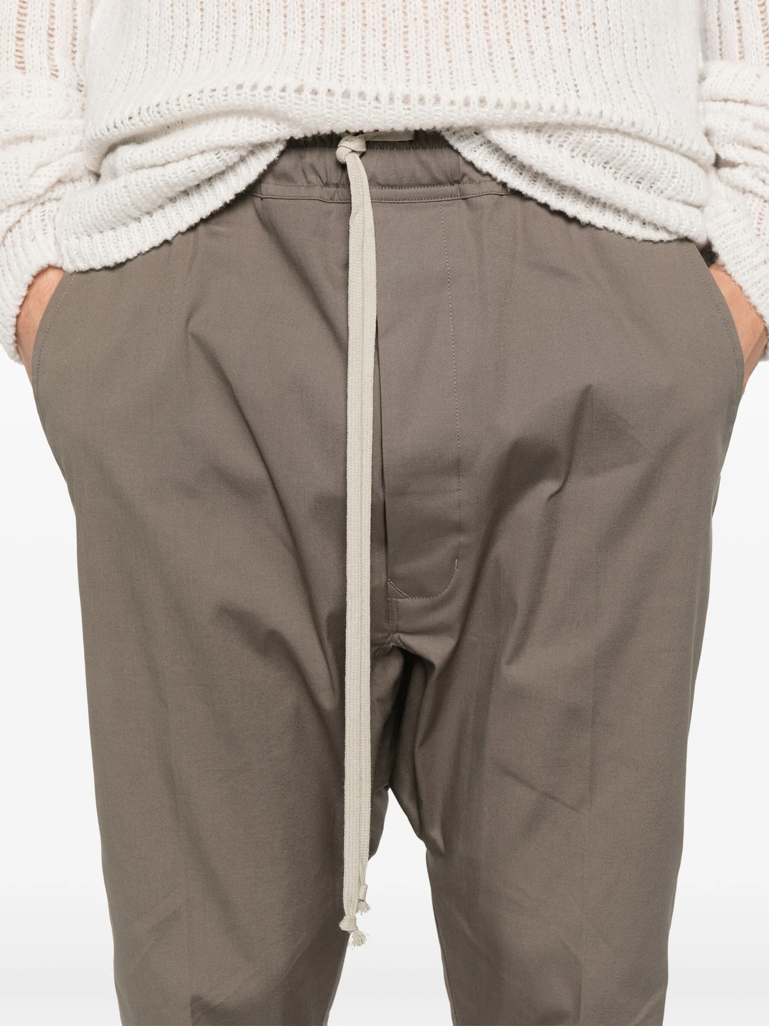 Drawstring Long Heavy Cotton Pants