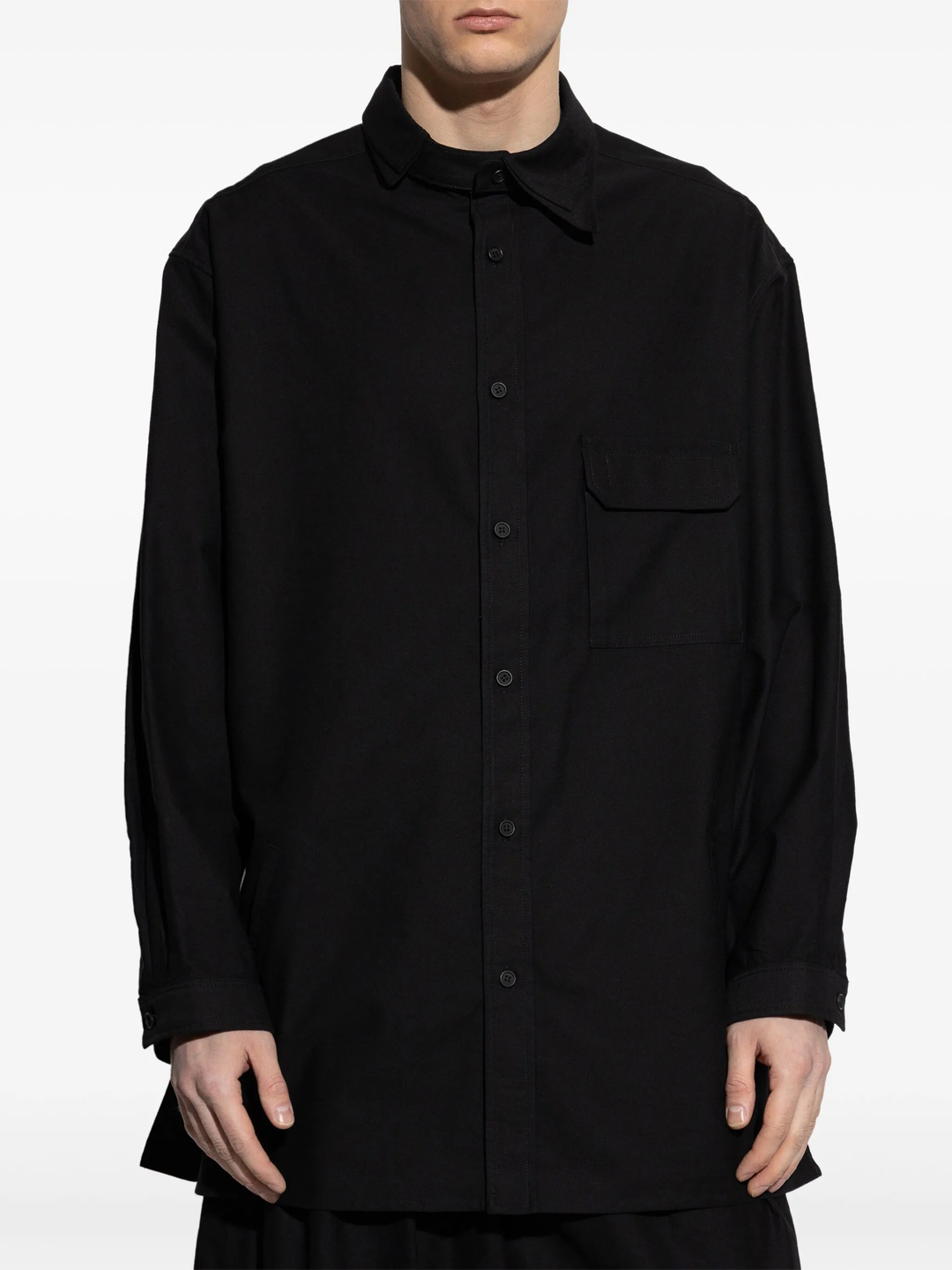 Shrinkage Twill Sparecollar Blouse