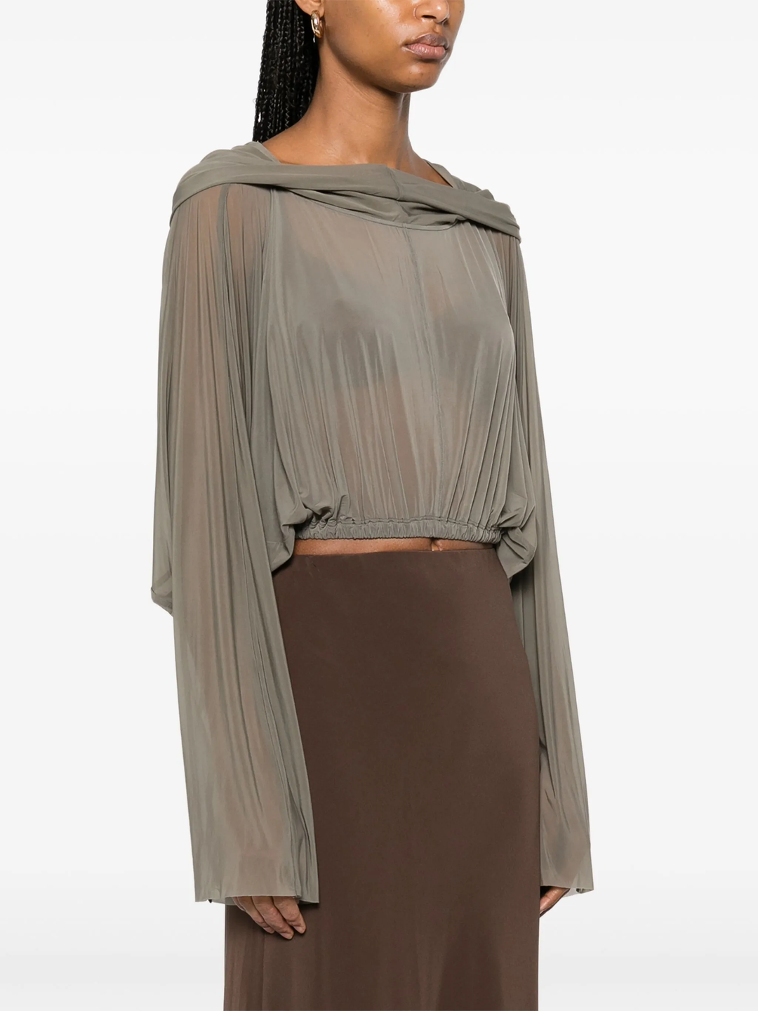 Cropped Hooded Tunic
