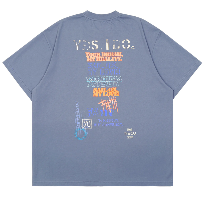 Neal Love Lock Tee Wind Blue